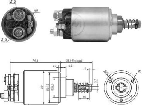 ERA ZM2735 - Solenoid açarı, başlanğıc furqanavto.az