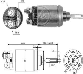 ERA ZM741 - Solenoid açarı, başlanğıc furqanavto.az