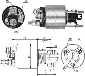 ERA ZM7595 - Solenoid açarı, başlanğıc furqanavto.az