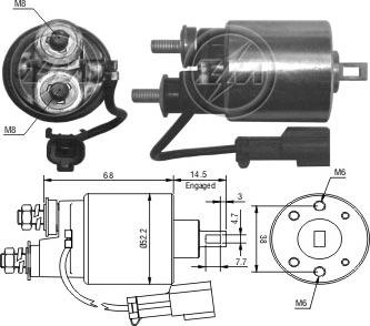 ERA ZM718 - Solenoid açarı, başlanğıc furqanavto.az