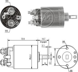 ERA ZM785 - Solenoid açarı, başlanğıc furqanavto.az