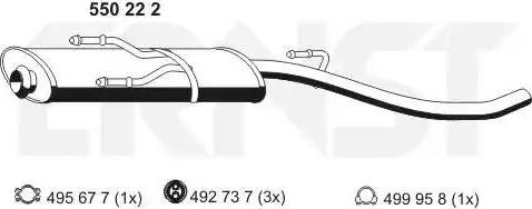 ERNST 550222 - Orta Səsboğucu furqanavto.az