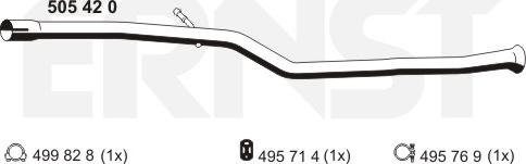 ERNST 505420 - Egzoz borusu furqanavto.az