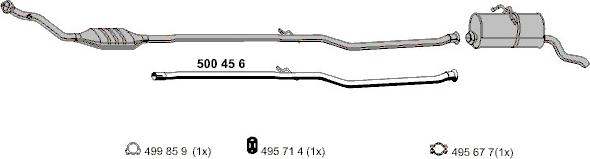 ERNST 500456 - Egzoz borusu furqanavto.az