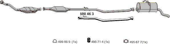 ERNST 500463 - Egzoz borusu furqanavto.az