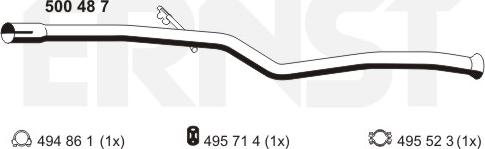 ERNST 500487 - Egzoz borusu furqanavto.az