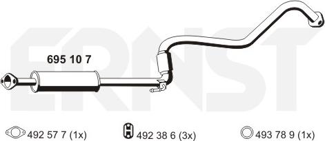 ERNST 695107 - Orta Səsboğucu furqanavto.az