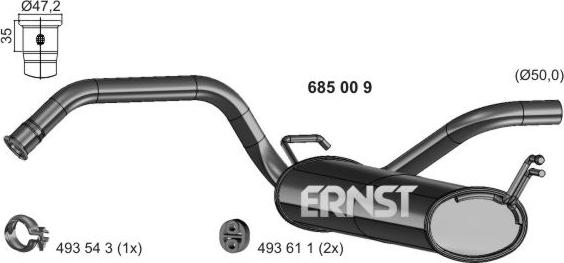 ERNST 685009 - Son səsboğucu furqanavto.az