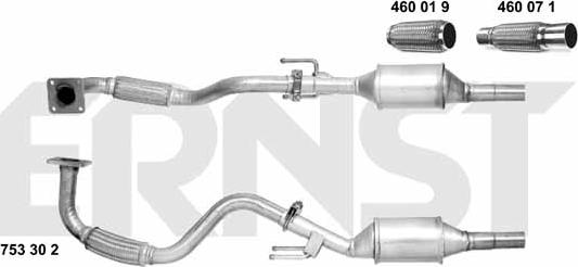 ERNST 753302 - Katalitik çevirici furqanavto.az