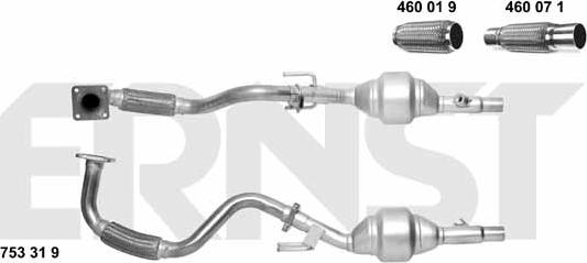 ERNST 753319 - Katalitik çevirici furqanavto.az