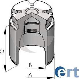 ERT 150581-C - Piston, əyləc kaliperi furqanavto.az