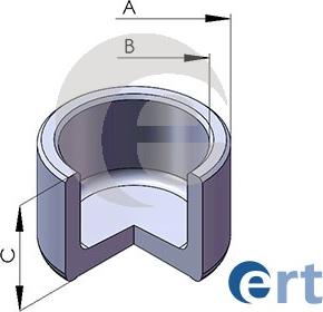 ERT 151508-C - Piston, əyləc kaliperi furqanavto.az