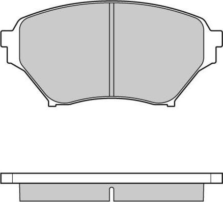 Akebono AN-646KE - Əyləc altlığı dəsti, əyləc diski furqanavto.az