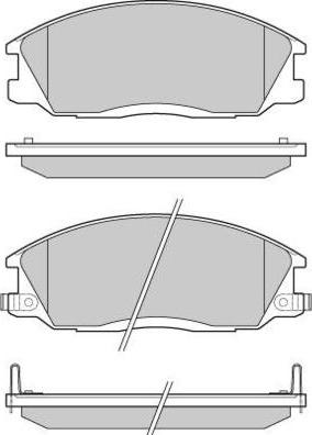 INTERBRAKE DP11605RS - Əyləc altlığı dəsti, əyləc diski furqanavto.az