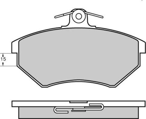 BOSCH 460 943B - Əyləc altlığı dəsti, əyləc diski furqanavto.az