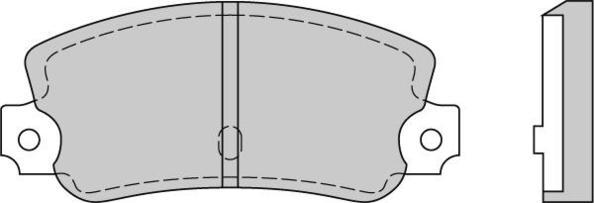 E.T.F. 12-0074 - Əyləc altlığı dəsti, əyləc diski furqanavto.az