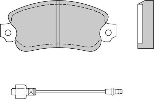 E.T.F. 12-0127 - Əyləc altlığı dəsti, əyləc diski furqanavto.az