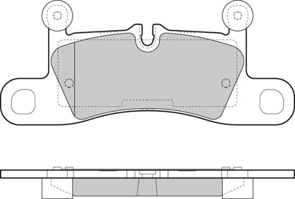 Porsche PAA698451 - Əyləc altlığı dəsti, əyləc diski furqanavto.az