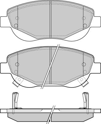 TRW Engine Component GDB3511 - Əyləc altlığı dəsti, əyləc diski furqanavto.az