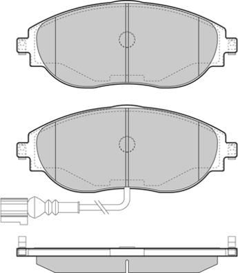 DJ Parts BP2648 - Əyləc altlığı dəsti, əyləc diski furqanavto.az