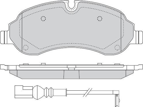 FORD 2600764 - Əyləc altlığı dəsti, əyləc diski furqanavto.az