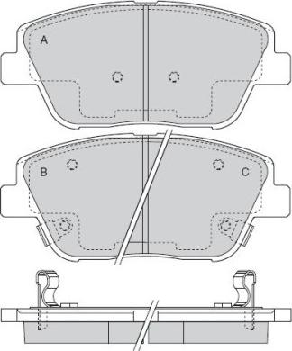 R Brake RB2136-071 - Əyləc altlığı dəsti, əyləc diski furqanavto.az