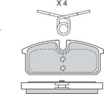 RIDEX 402B1115 - Əyləc altlığı dəsti, əyləc diski furqanavto.az