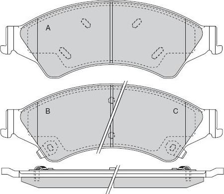 4U Autoparts 37516FR - Əyləc altlığı dəsti, əyləc diski furqanavto.az