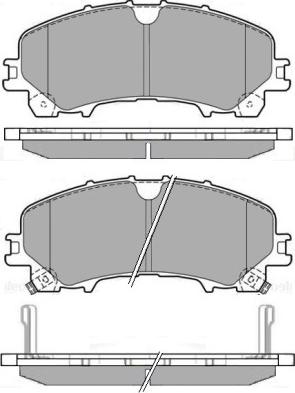 4U Autoparts 37733NS - Əyləc altlığı dəsti, əyləc diski furqanavto.az