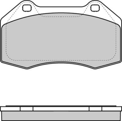 Alpine 41060-3131R - Əyləc altlığı dəsti, əyləc diski furqanavto.az