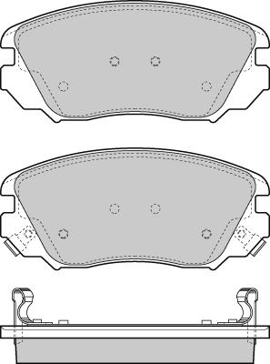 Cadillac 84233325 - Əyləc altlığı dəsti, əyləc diski furqanavto.az