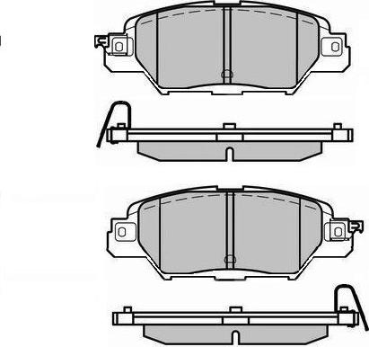 Sangsin Brake GP1860 - Əyləc altlığı dəsti, əyləc diski furqanavto.az