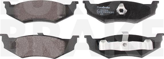 Eurobrake 5502229314 - Əyləc altlığı dəsti, əyləc diski furqanavto.az