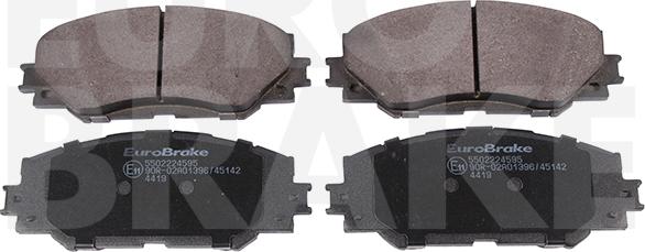 Eurobrake 5502224595 - Əyləc altlığı dəsti, əyləc diski furqanavto.az