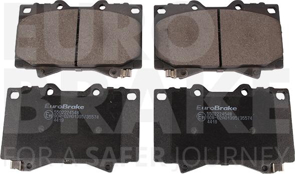 Eurobrake 5502224548 - Əyləc altlığı dəsti, əyləc diski furqanavto.az