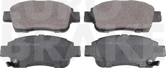 Eurobrake 5502224547 - Əyləc altlığı dəsti, əyləc diski furqanavto.az