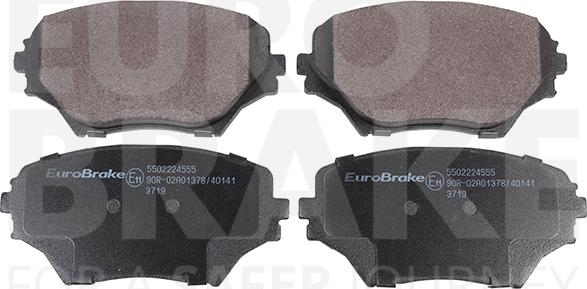 Eurobrake 5502224555 - Əyləc altlığı dəsti, əyləc diski furqanavto.az