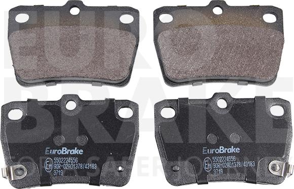 Eurobrake 5502224556 - Əyləc altlığı dəsti, əyləc diski furqanavto.az