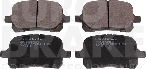 Eurobrake 5502224550 - Əyləc altlığı dəsti, əyləc diski furqanavto.az