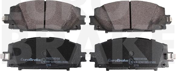 Eurobrake 55022245104 - Əyləc altlığı dəsti, əyləc diski furqanavto.az