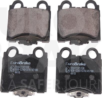 Eurobrake 55022245108 - Əyləc altlığı dəsti, əyləc diski furqanavto.az