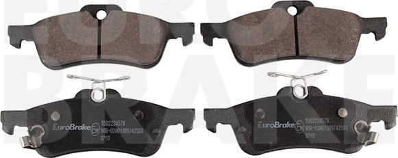 Eurobrake 5502224579 - Əyləc altlığı dəsti, əyləc diski furqanavto.az