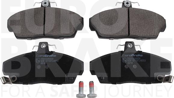 Eurobrake 5502224009 - Əyləc altlığı dəsti, əyləc diski furqanavto.az