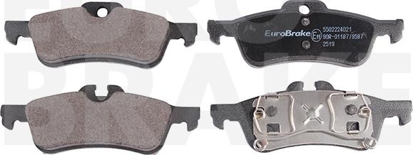 Eurobrake 5502224021 - Əyləc altlığı dəsti, əyləc diski furqanavto.az