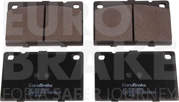 Eurobrake 5502224802 - Əyləc altlığı dəsti, əyləc diski furqanavto.az