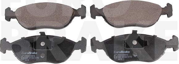 Eurobrake 5502224816 - Əyləc altlığı dəsti, əyləc diski furqanavto.az