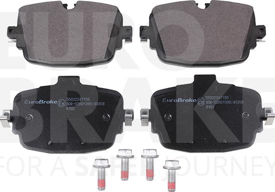 Eurobrake 55022247156 - Əyləc altlığı dəsti, əyləc diski furqanavto.az