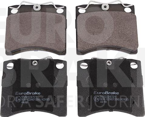 Eurobrake 5502224721 - Əyləc altlığı dəsti, əyləc diski furqanavto.az