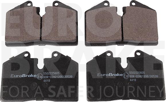 Eurobrake 5502225605 - Əyləc altlığı dəsti, əyləc diski furqanavto.az