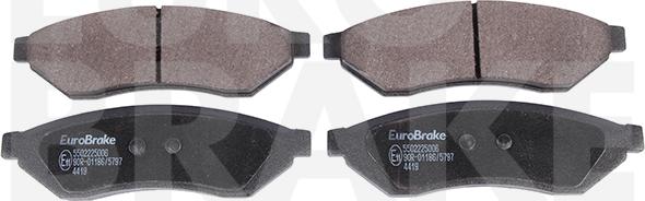 Eurobrake 5502225006 - Əyləc altlığı dəsti, əyləc diski furqanavto.az